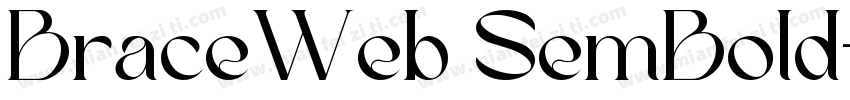 BraceWeb SemBold字体转换